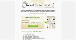 Desktop Screenshot of jornaldoaniversario.com.br